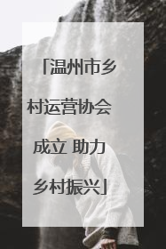 温州市乡村运营协会成立 助力乡村振兴