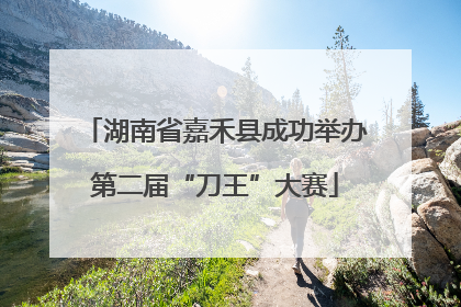湖南省嘉禾县成功举办第二届“刀王”大赛
