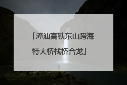 漳汕高铁东山跨海特大桥栈桥合龙