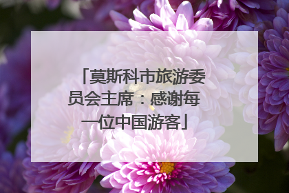 莫斯科市旅游委员会主席：感谢每一位中国游客