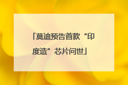 莫迪预告首款“印度造”芯片问世