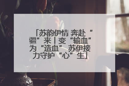 苏韵伊情 奔赴“疆”来丨变“输血”为“造血” 苏伊接力守护“心”生