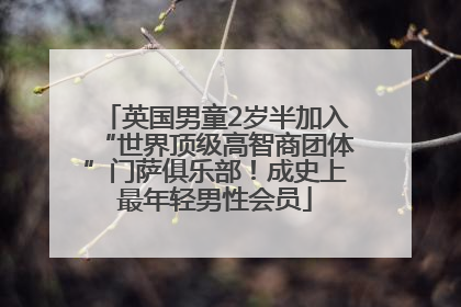 英国男童2岁半加入“世界顶级高智商团体”门萨俱乐部！成史上最年轻男性会员