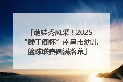 萌娃秀风采！2025“滕王阁杯”南昌市幼儿篮球联赛圆满落幕