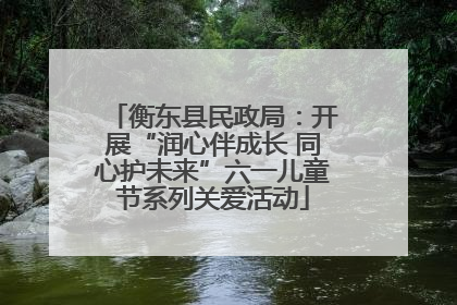 衡东县民政局：开展“润心伴成长 同心护未来”六一儿童节系列关爱活动