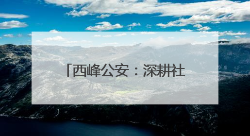 西峰公安：深耕社区“责任田” 筑牢治理“压舱石”