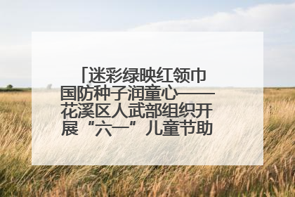 迷彩绿映红领巾 国防种子润童心——花溪区人武部组织开展“六一”儿童节助学兴教活动