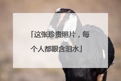这张珍贵照片，每个人都眼含泪水