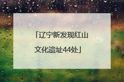 辽宁新发现红山文化遗址44处