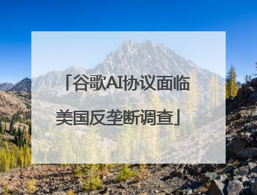谷歌AI协议面临美国反垄断调查