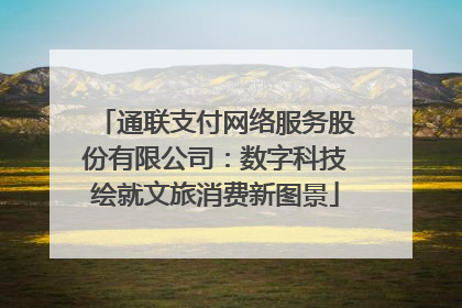 通联支付网络服务股份有限公司：数字科技绘就文旅消费新图景