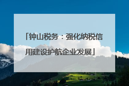 钟山税务：强化纳税信用建设护航企业发展
