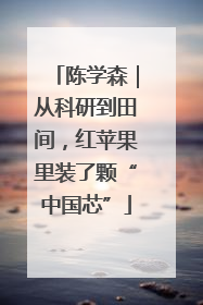 陈学森｜从科研到田间，红苹果里装了颗“中国芯”