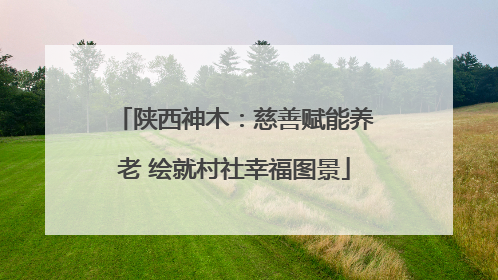 陕西神木：慈善赋能养老 绘就村社幸福图景