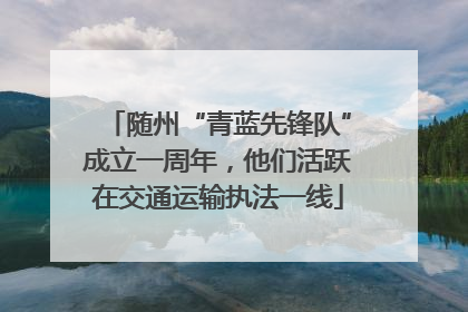 随州“青蓝先锋队”成立一周年，他们活跃在交通运输执法一线