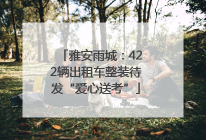 雅安雨城：422辆出租车整装待发“爱心送考”
