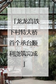 龙龙高铁下村特大桥首个承台顺利浇筑完成
