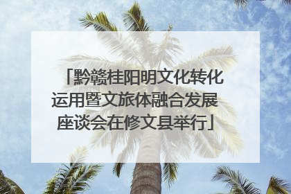 黔赣桂阳明文化转化运用暨文旅体融合发展座谈会在修文县举行