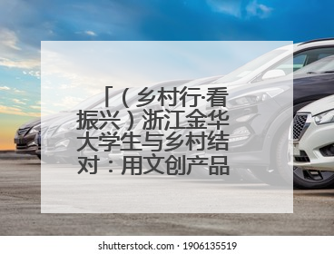 （乡村行·看振兴）浙江金华大学生与乡村结对：用文创产品赋能乡村振兴