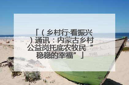 （乡村行·看振兴）通讯：内蒙古乡村公益岗托底农牧民“稳稳的幸福”