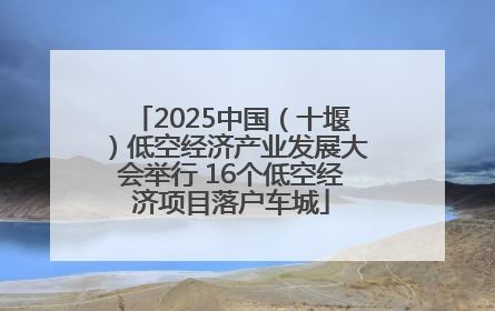 2025中国（十堰）低空经济产业发展大会举行 16个低空经济项目落户车城
