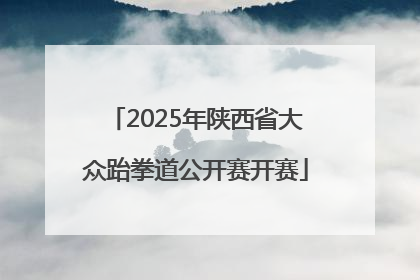 2025年陕西省大众跆拳道公开赛开赛