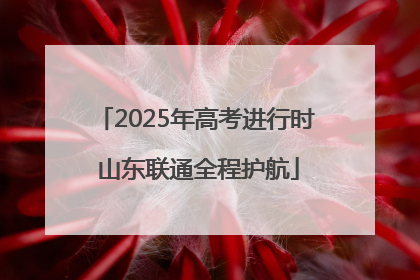 2025年高考进行时 山东联通全程护航
