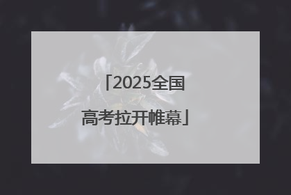 2025全国高考拉开帷幕