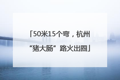 50米15个弯，杭州“猪大肠”路火出圈