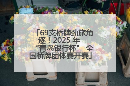 69支桥牌劲旅角逐！2025 年 “青岛银行杯” 全国桥牌团体赛开赛