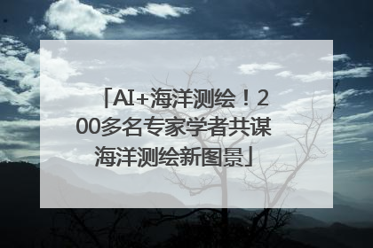 AI+海洋测绘！200多名专家学者共谋海洋测绘新图景