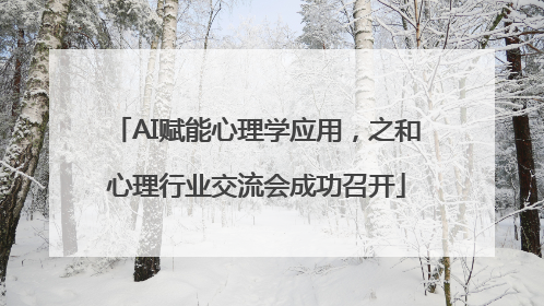 AI赋能心理学应用，之和心理行业交流会成功召开