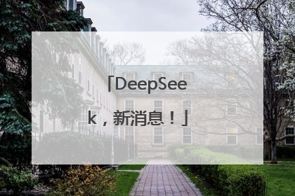 DeepSeek，新消息！